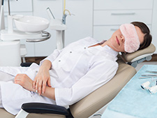 Woman resting in Dental Practice - Sedation Dentistry